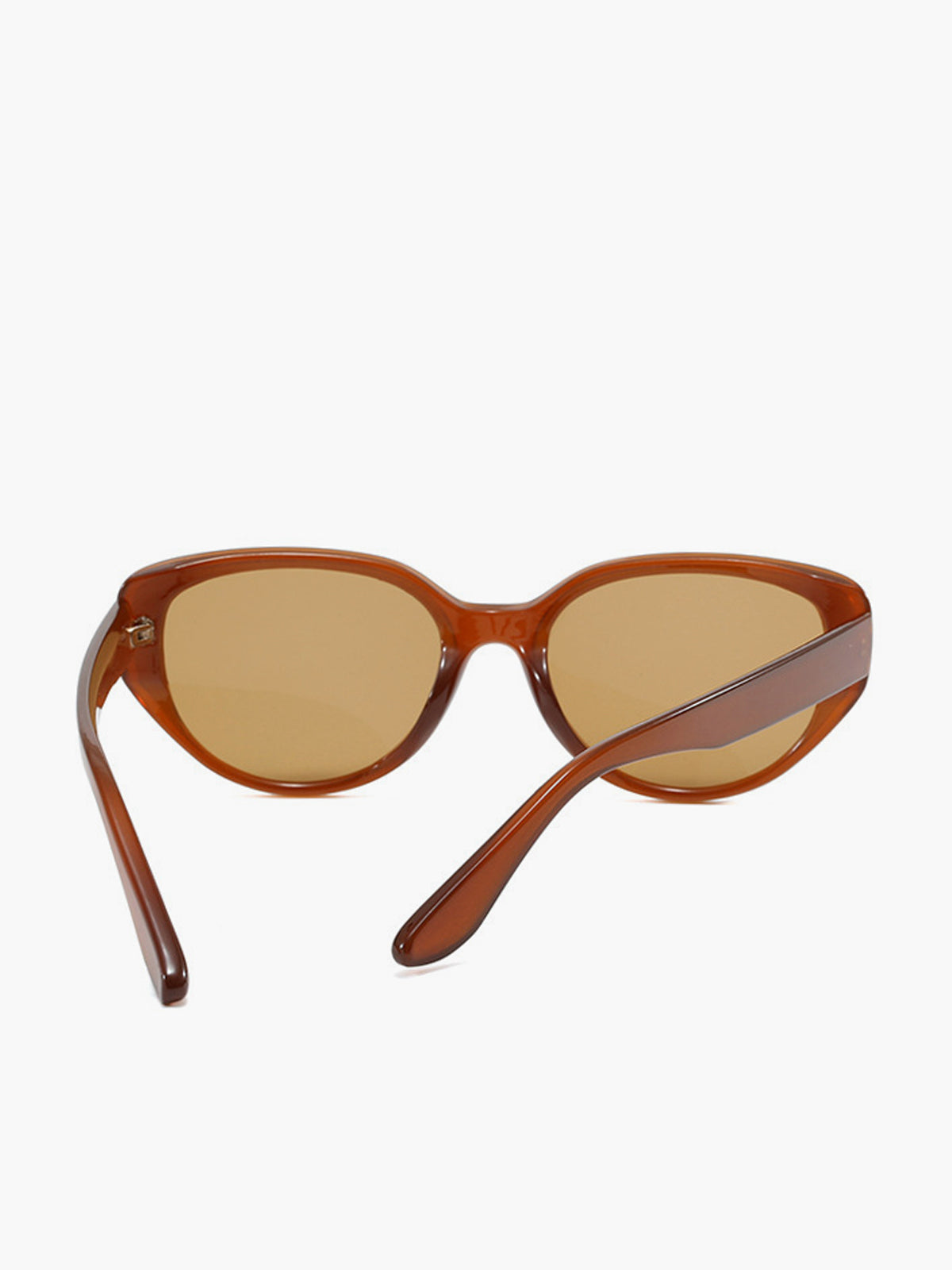 Brown Retro Cat Eye Sunglasses