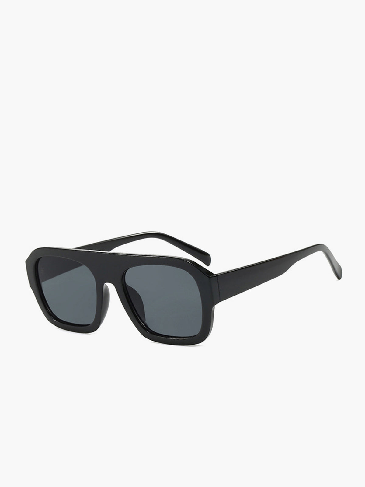 Leopard Print Rectangular Sunglasses