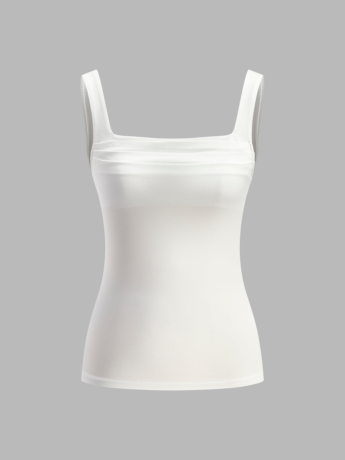Ruched Square Neck Crop Top