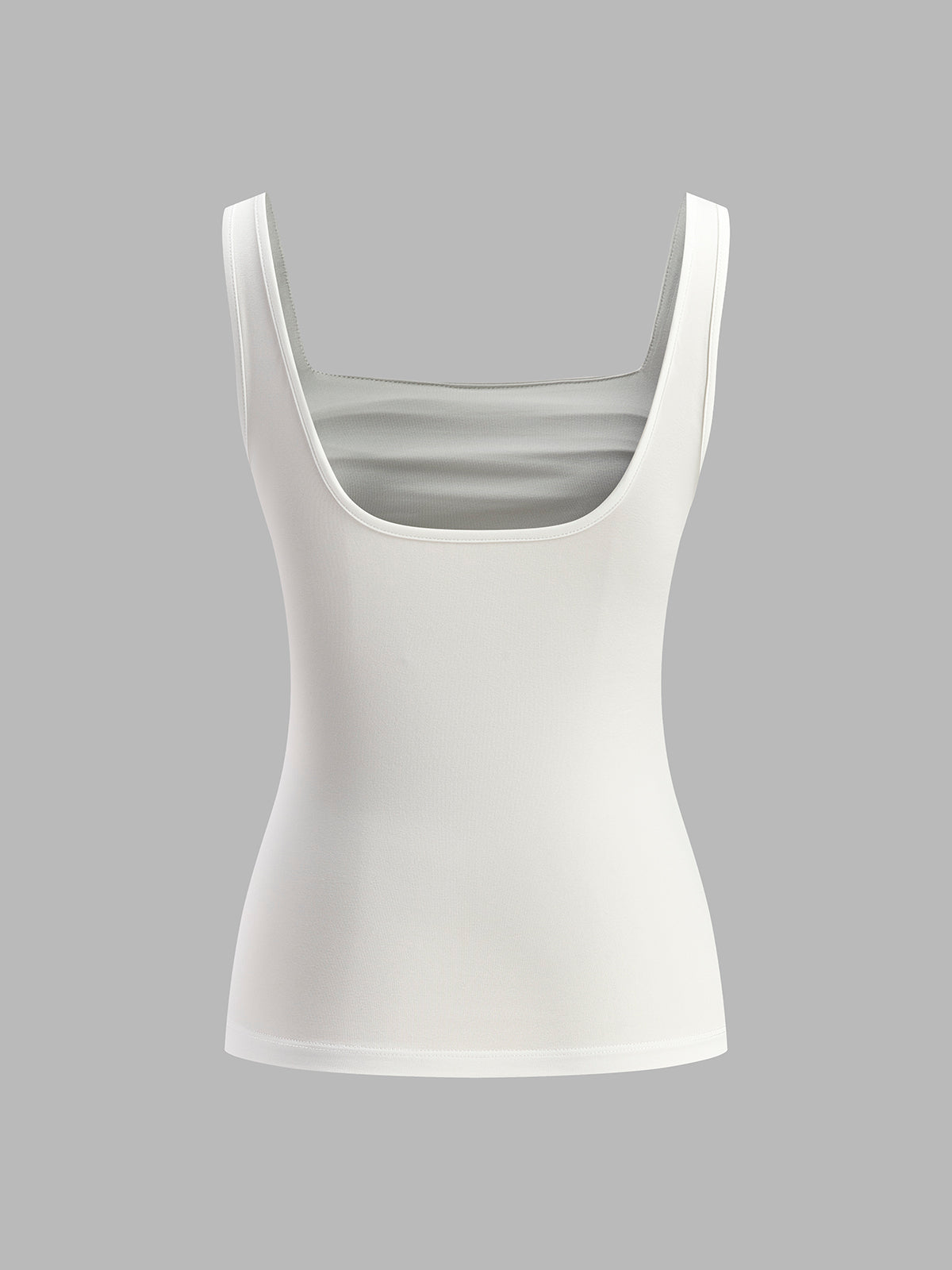 Ruched Square Neck Crop Top