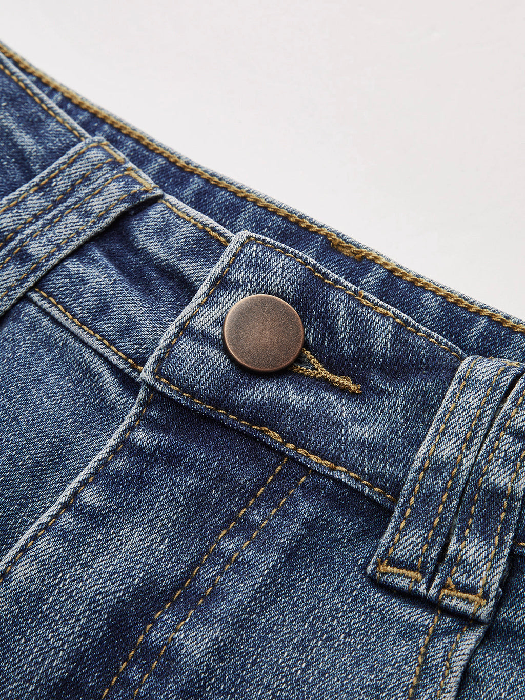Stretch Mid-Waist Bootcut Jeans