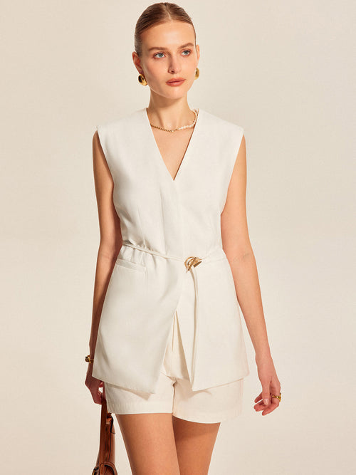 Belted Wrap Playsuit