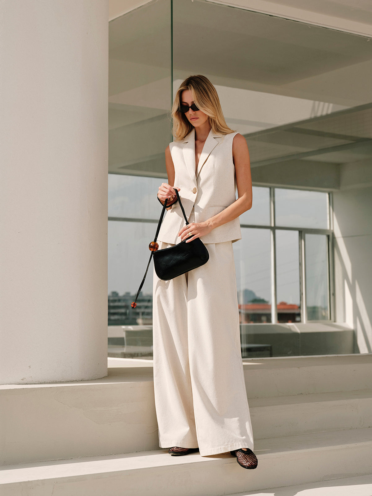 Sleeveless Tailored Vest