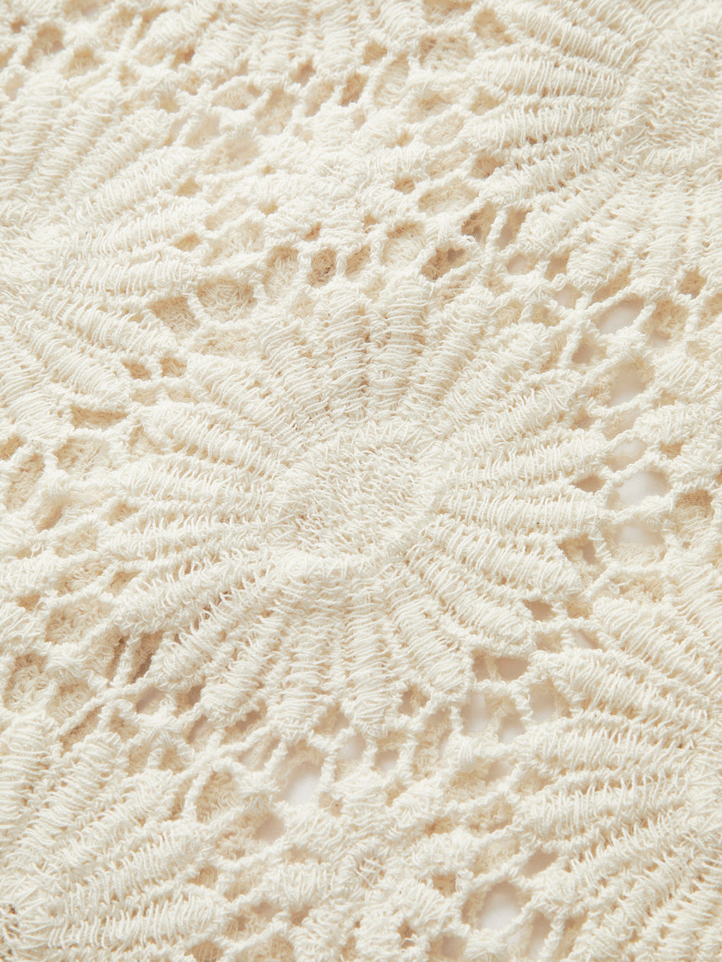 Floral Crochet Knit Cardigan
