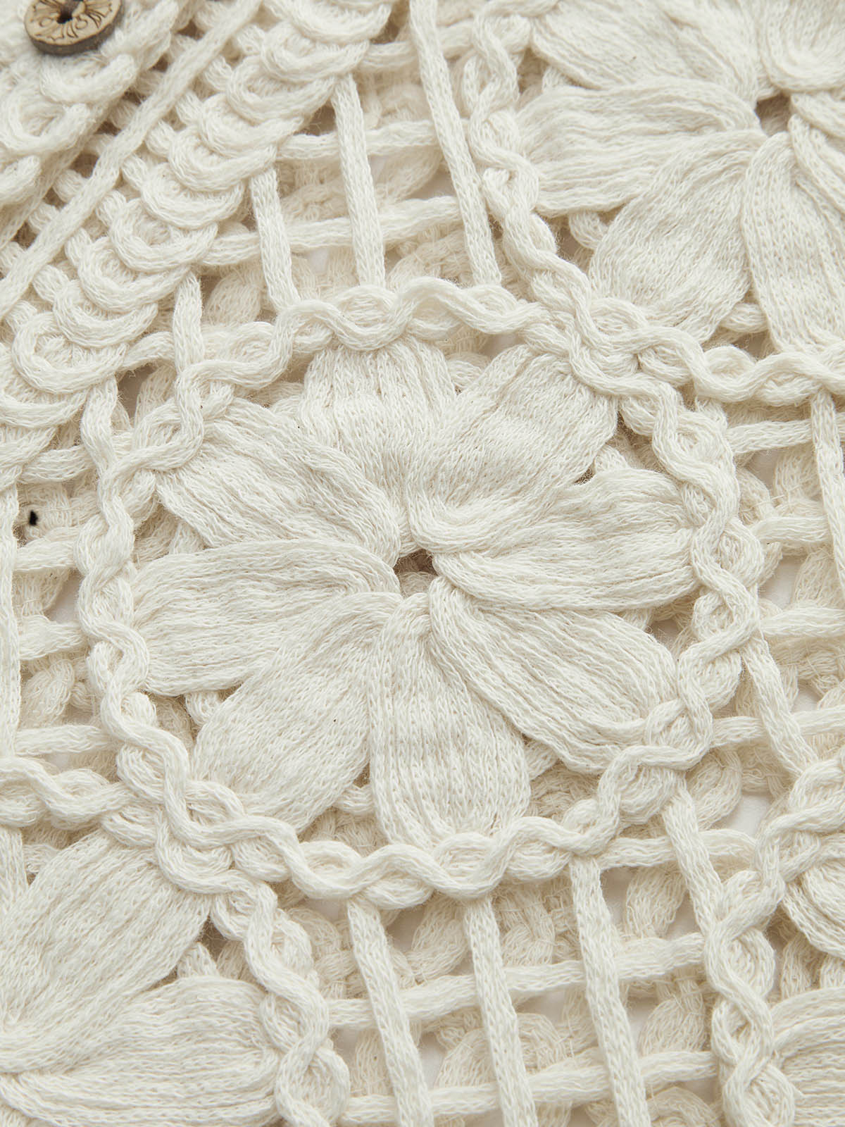 Jacquard Knit Short Sleeve Top