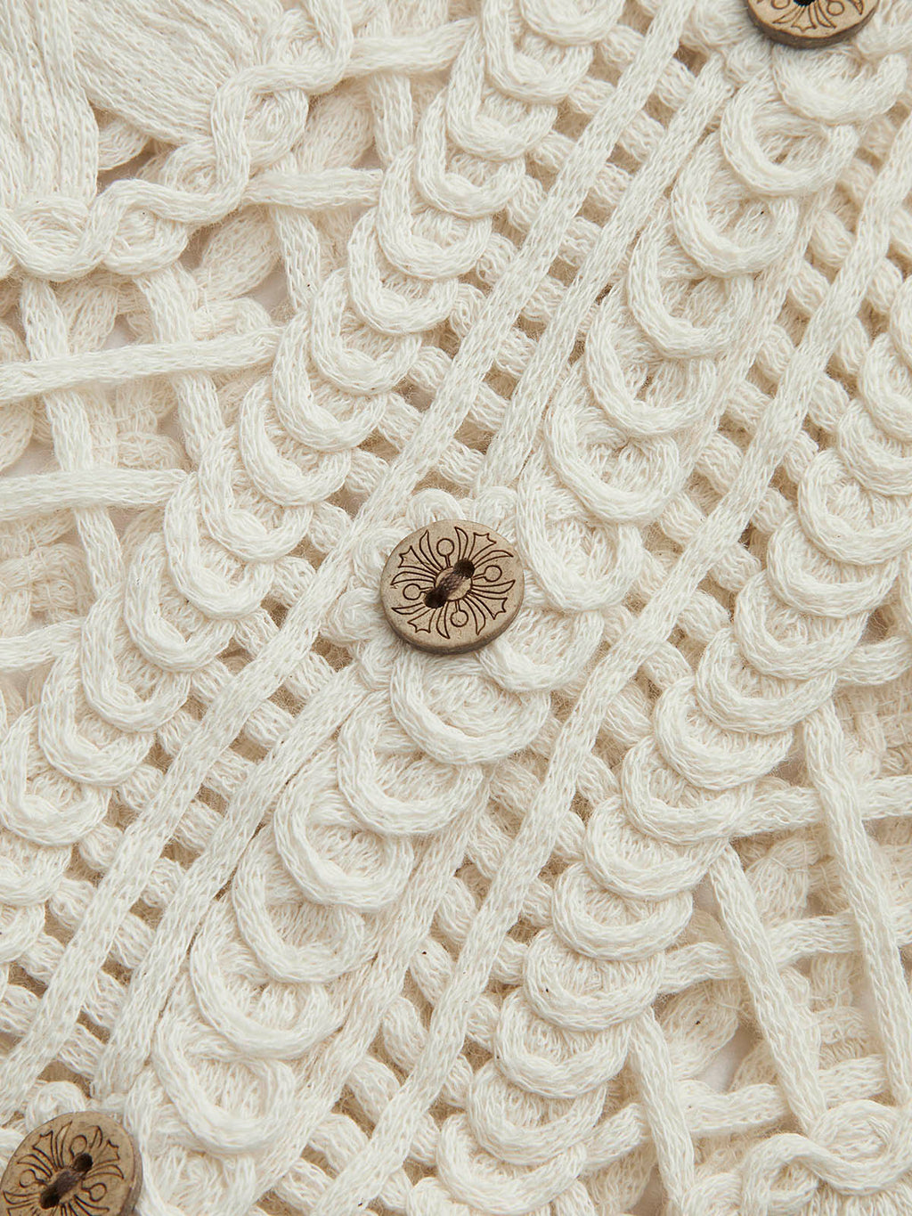 Jacquard Knit Short Sleeve Top