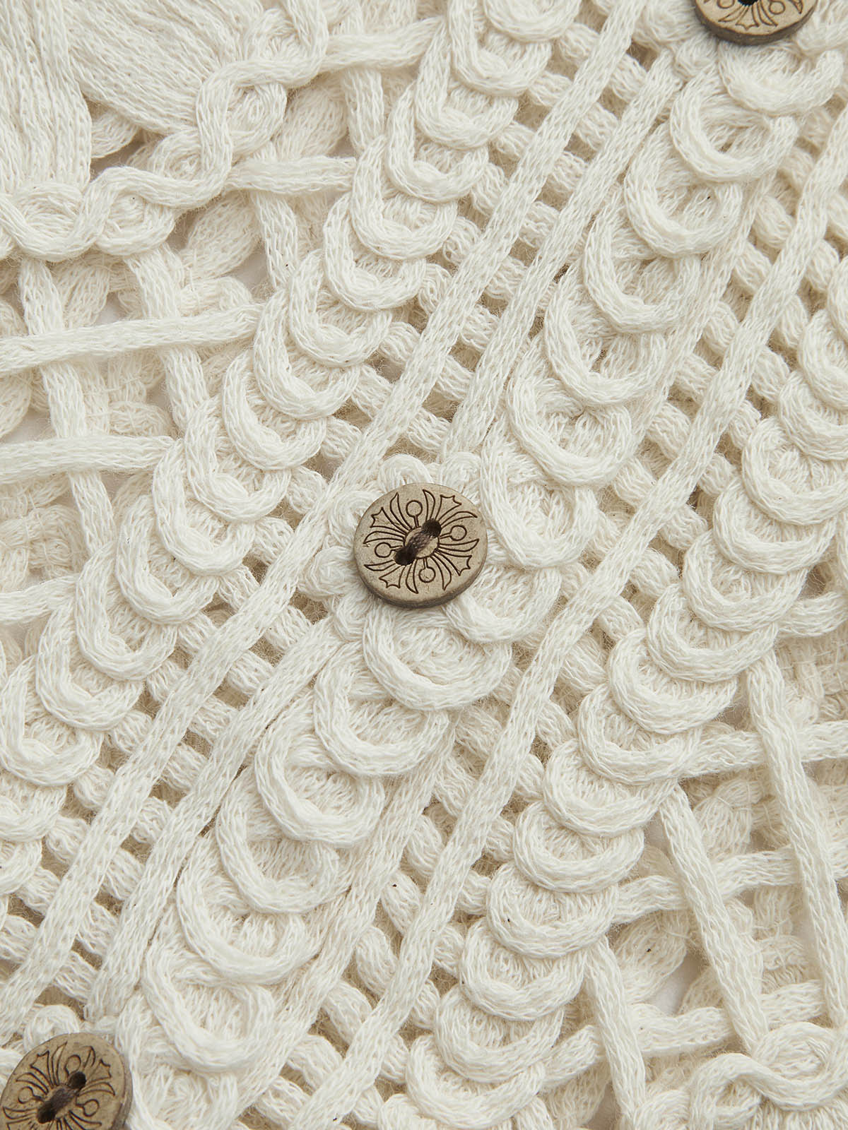 Jacquard Knit Short Sleeve Top