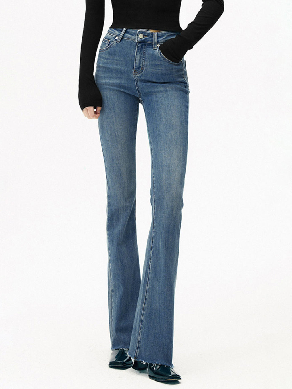 High Waist Bootcut Jeans