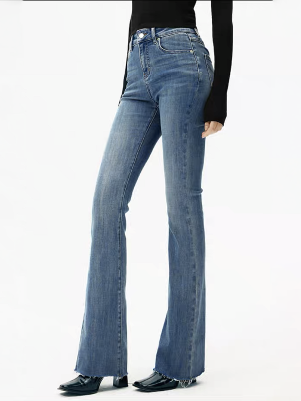 High Waist Bootcut Jeans