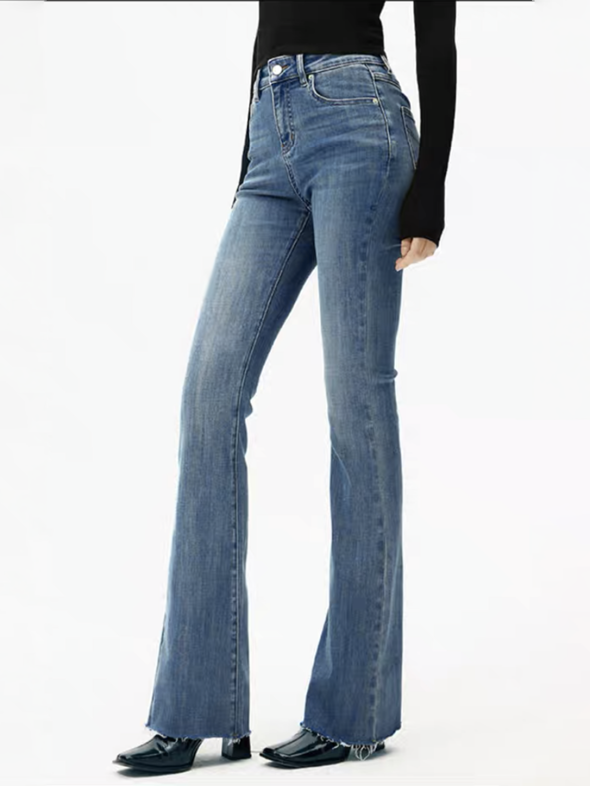 High Waist Bootcut Jeans