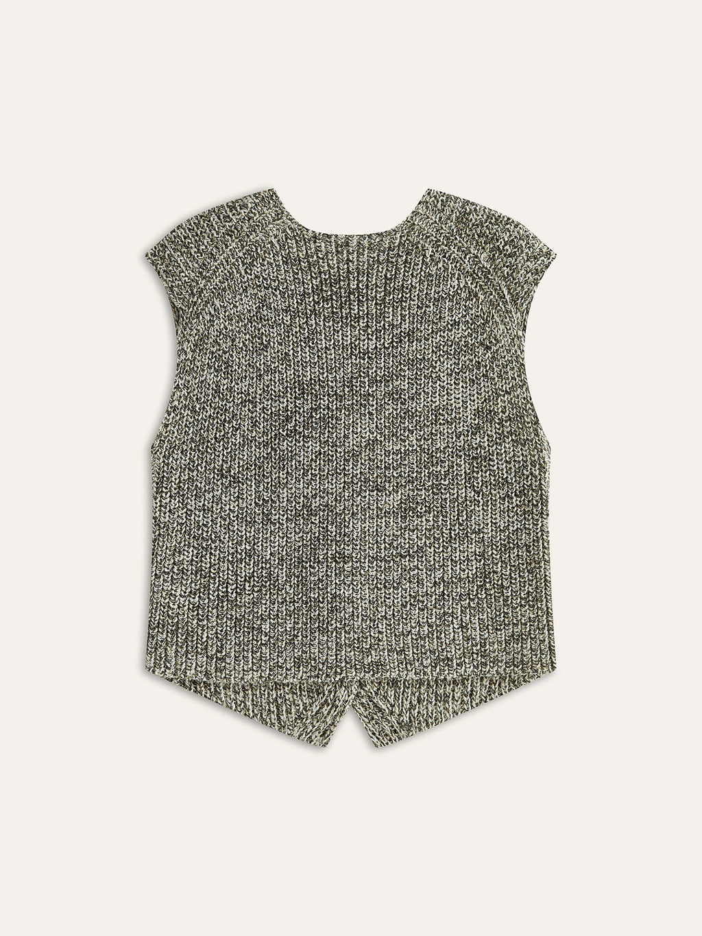 Textured Button Knit Vest