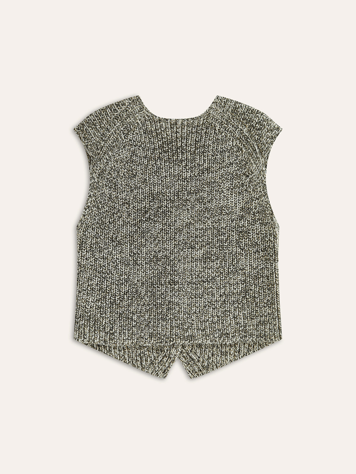 Textured Button Knit Vest