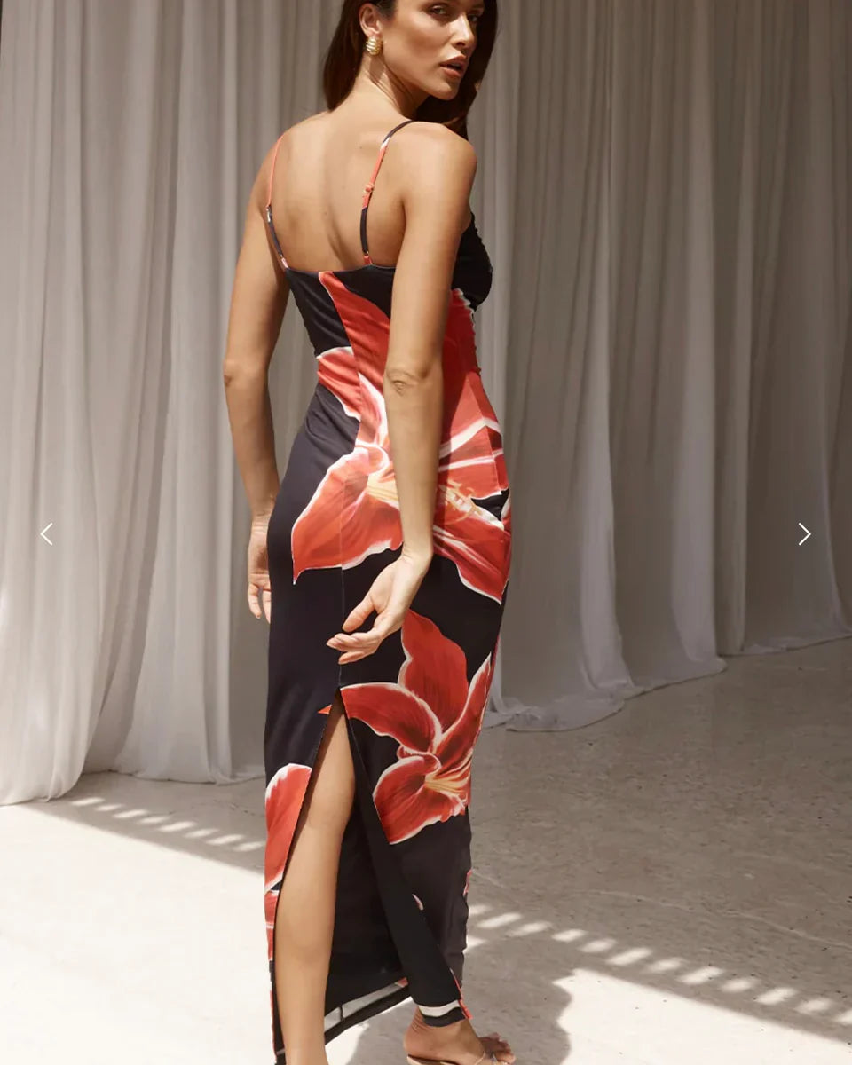 Floral Slip Midi Dress
