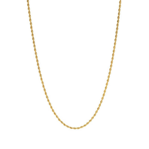 Adjustable Gold Rope Chain Necklace