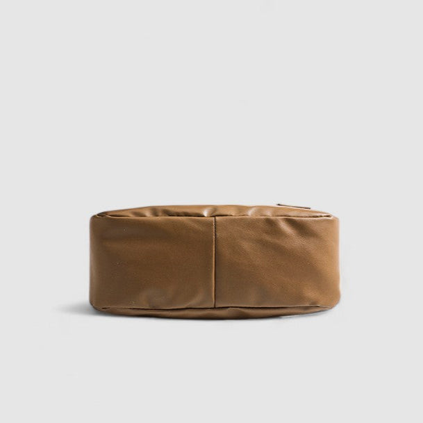 Spacious Vegan Leather Shoulder Bag