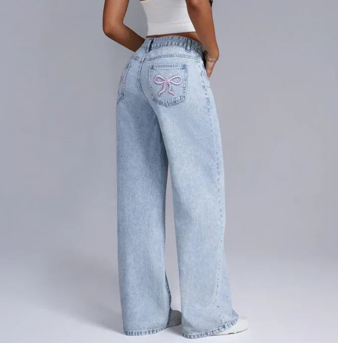 High-Waist Wide Leg Jeans