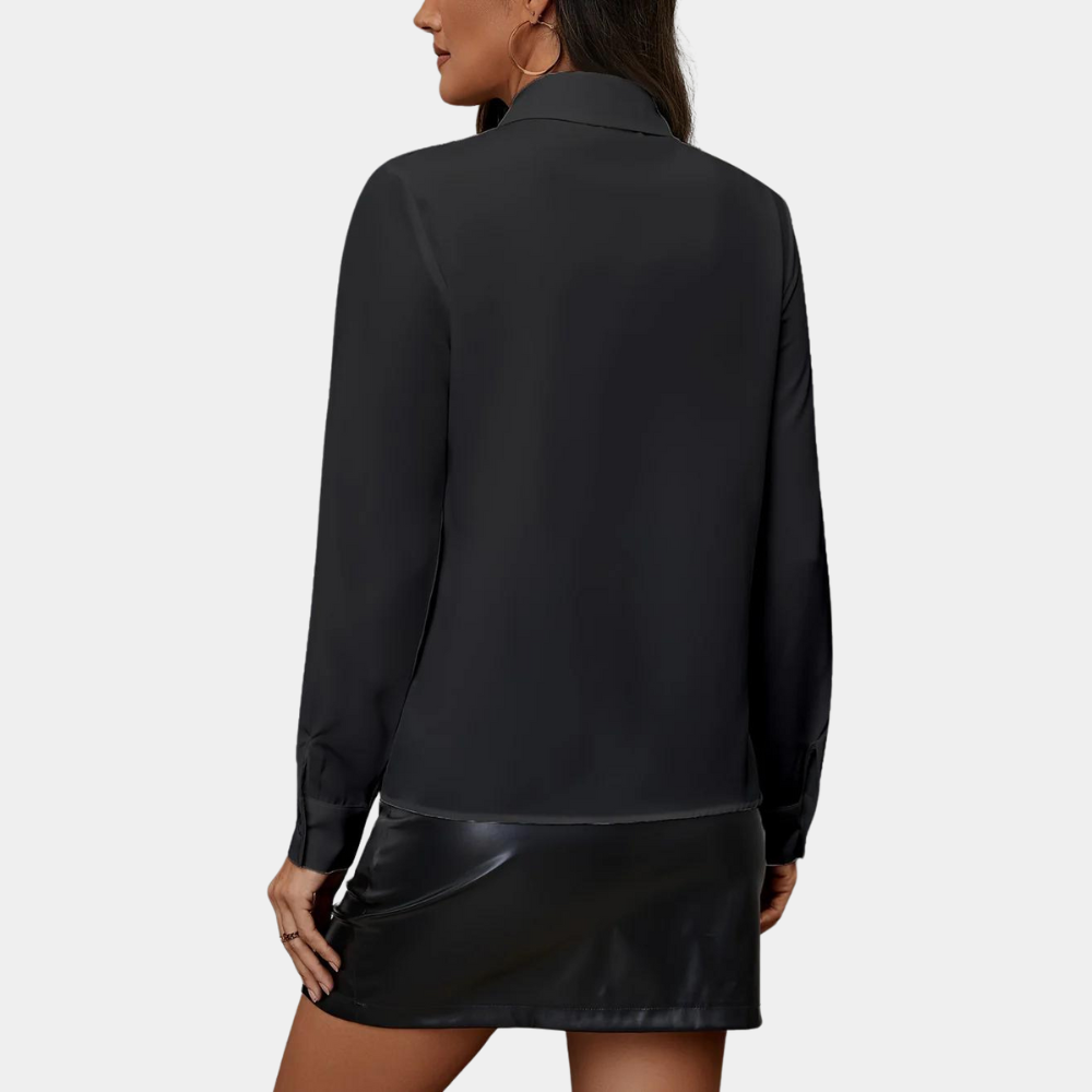Ruffled Long Sleeve Blouse