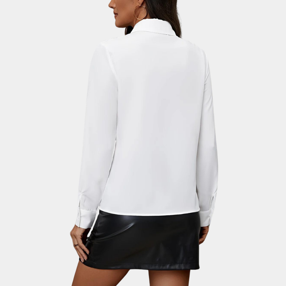 Ruffled Long Sleeve Blouse