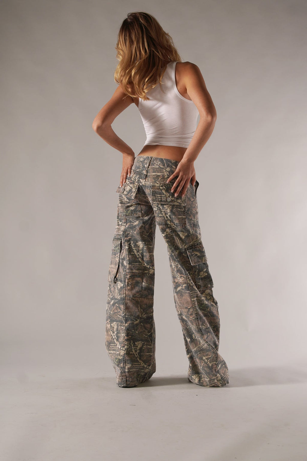 Camo Relaxed Cargo Trousers