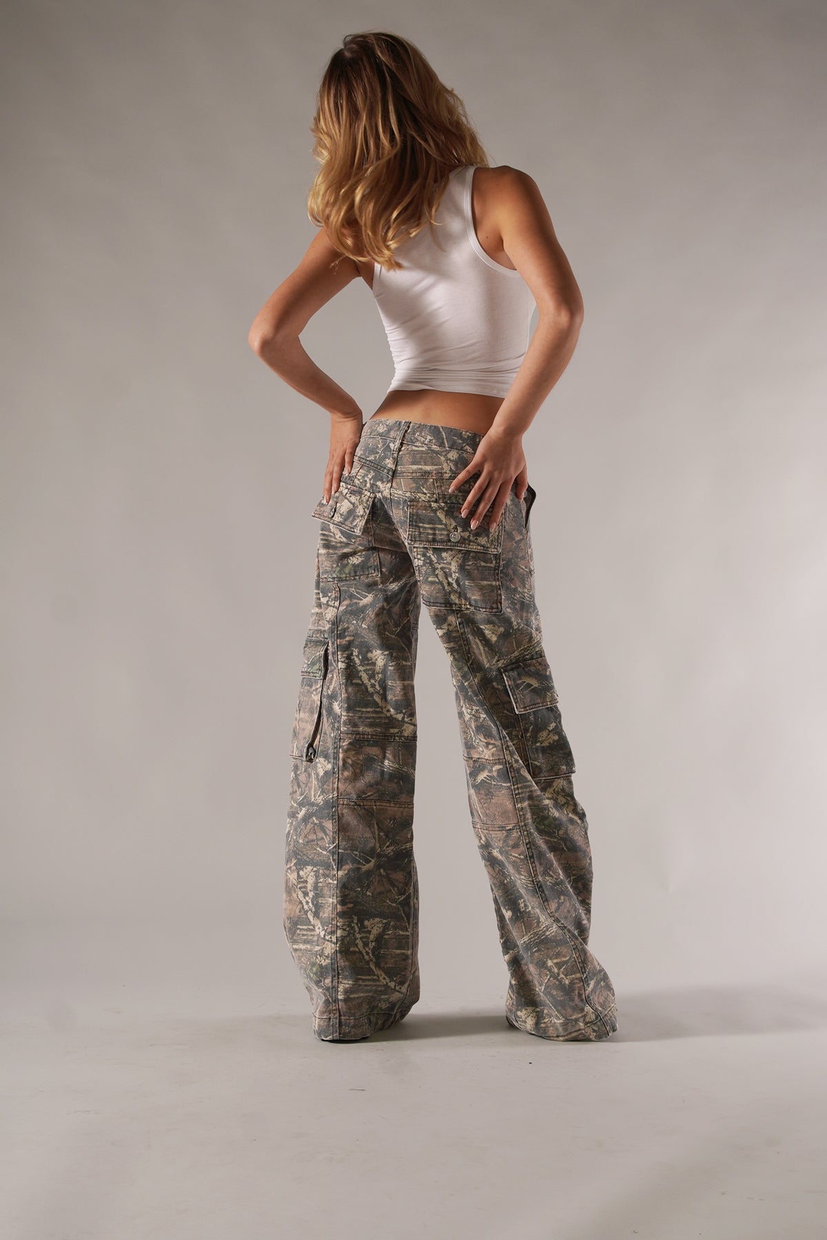Camo Relaxed Cargo Trousers