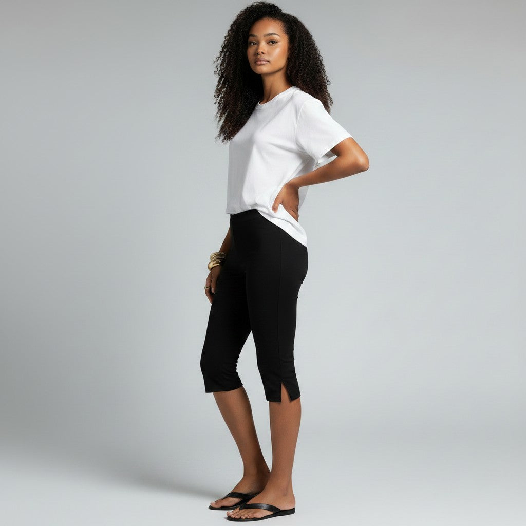 Relaxed High-Waist Cropped Shorts