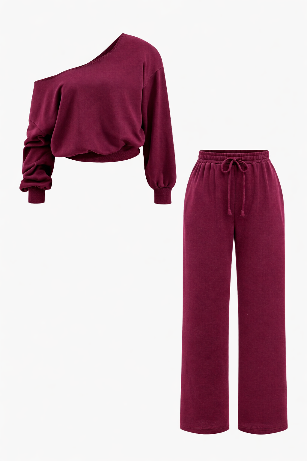 Loungewear Two Piece Set Top and Trousers