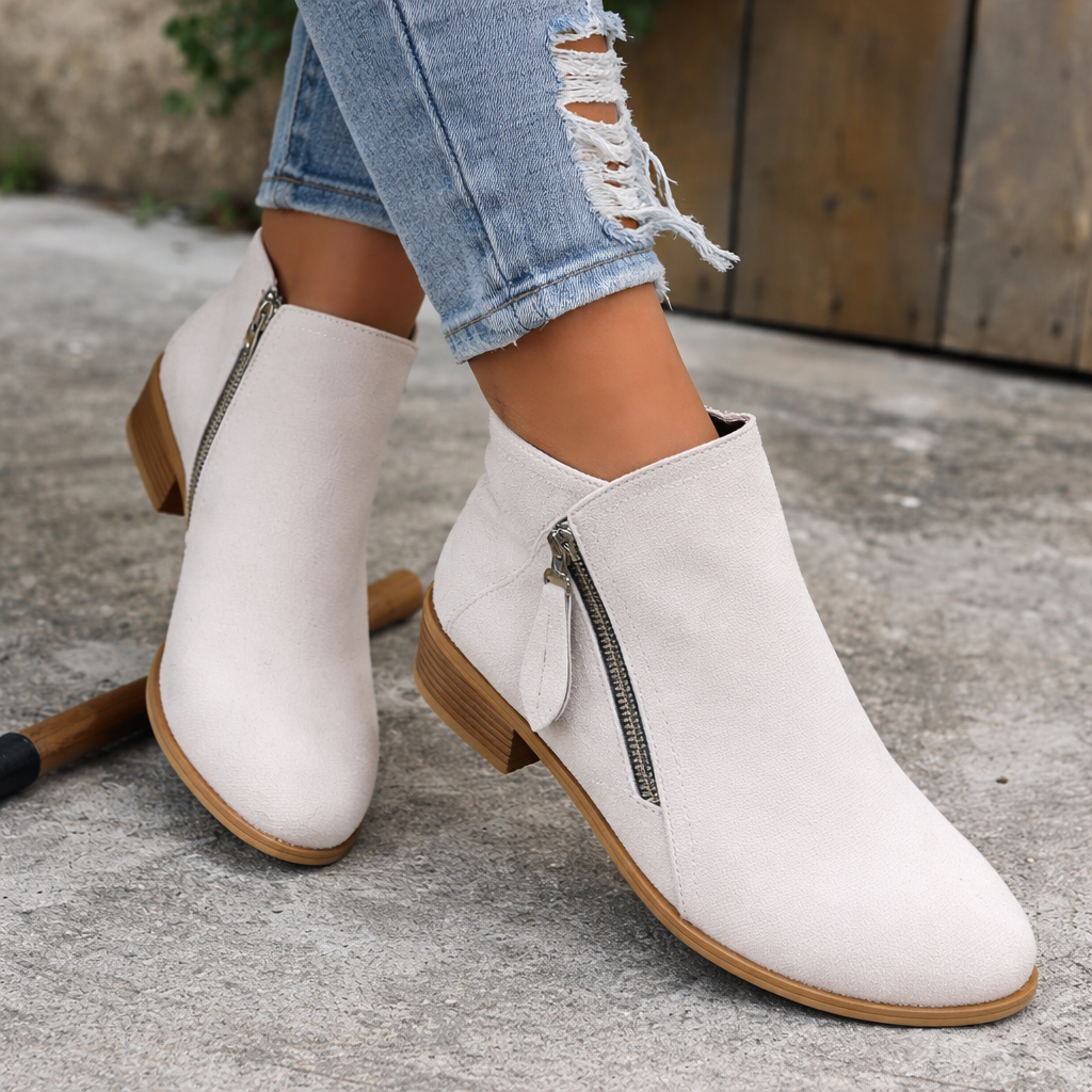 Block Heel Ankle Boots