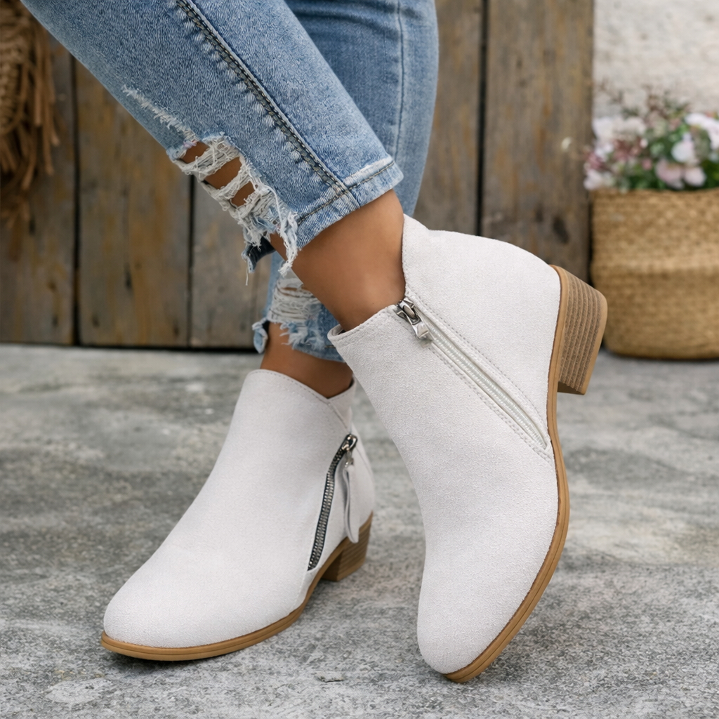 Block Heel Ankle Boots