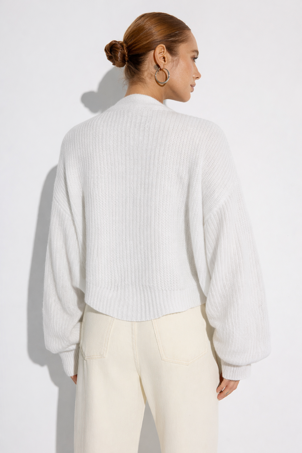 Lightweight Puff Sleeve Knit Vest
