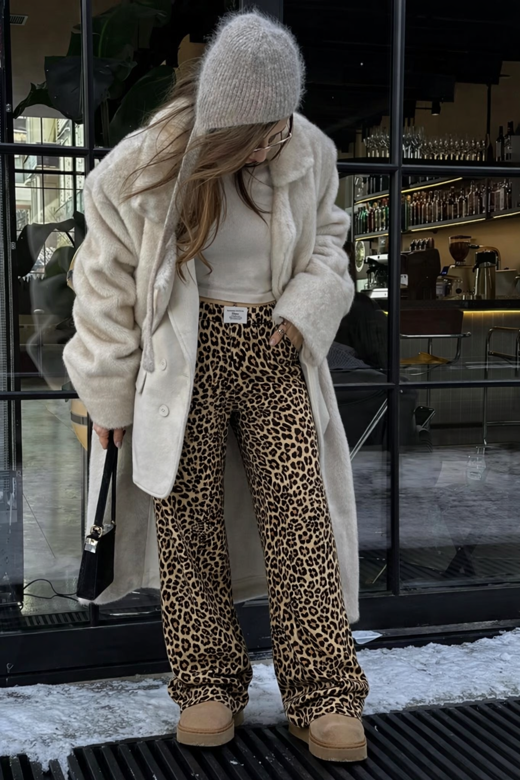 Leopard Straight Leg Jeans