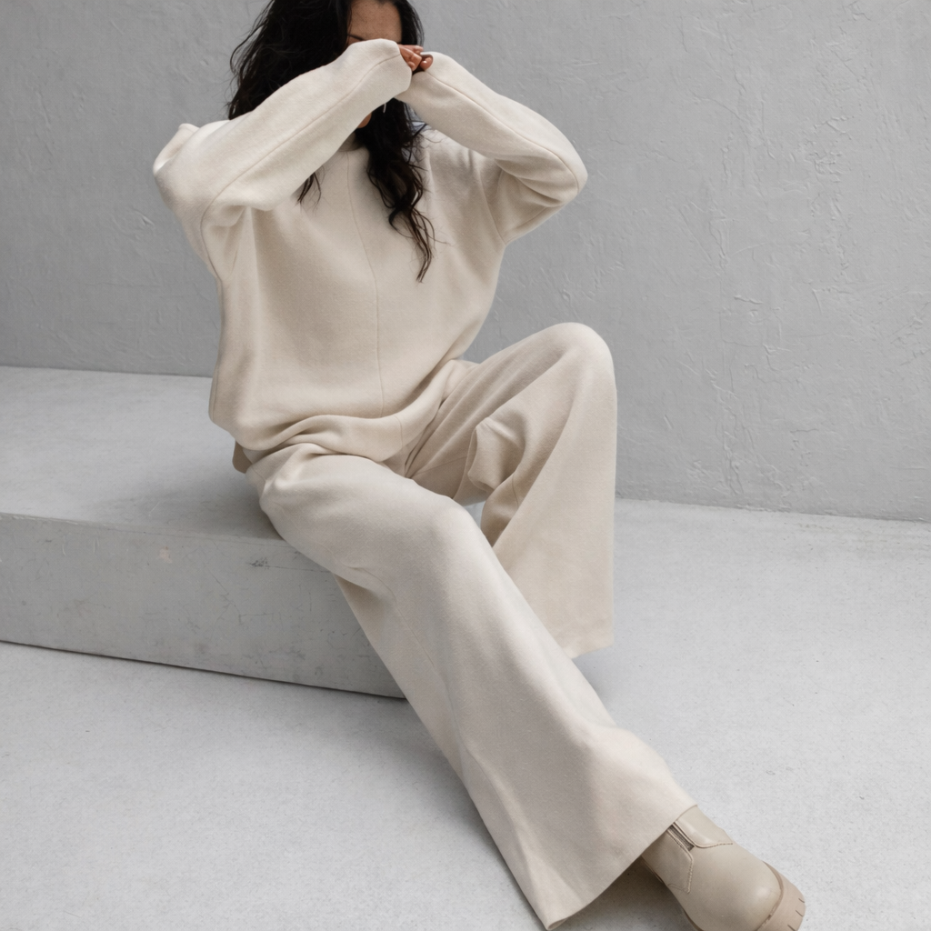High Waist Knit Two Piece Set