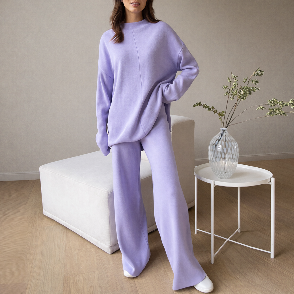 High Waist Knit Two Piece Set