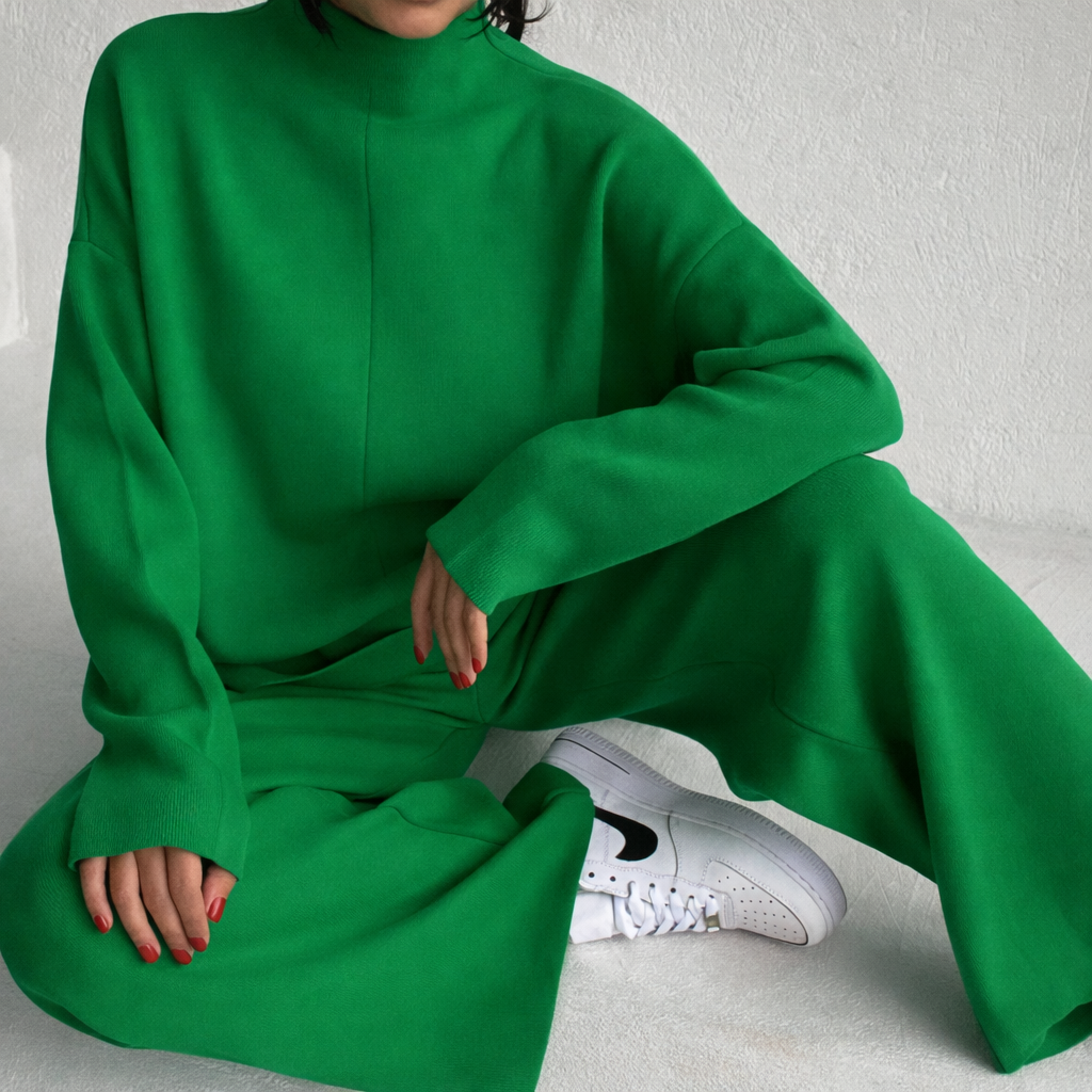 High Waist Knit Two Piece Set