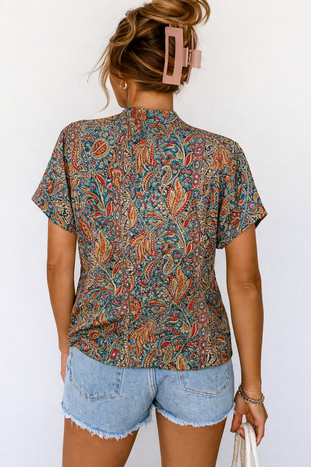 Paisley Print Blouse