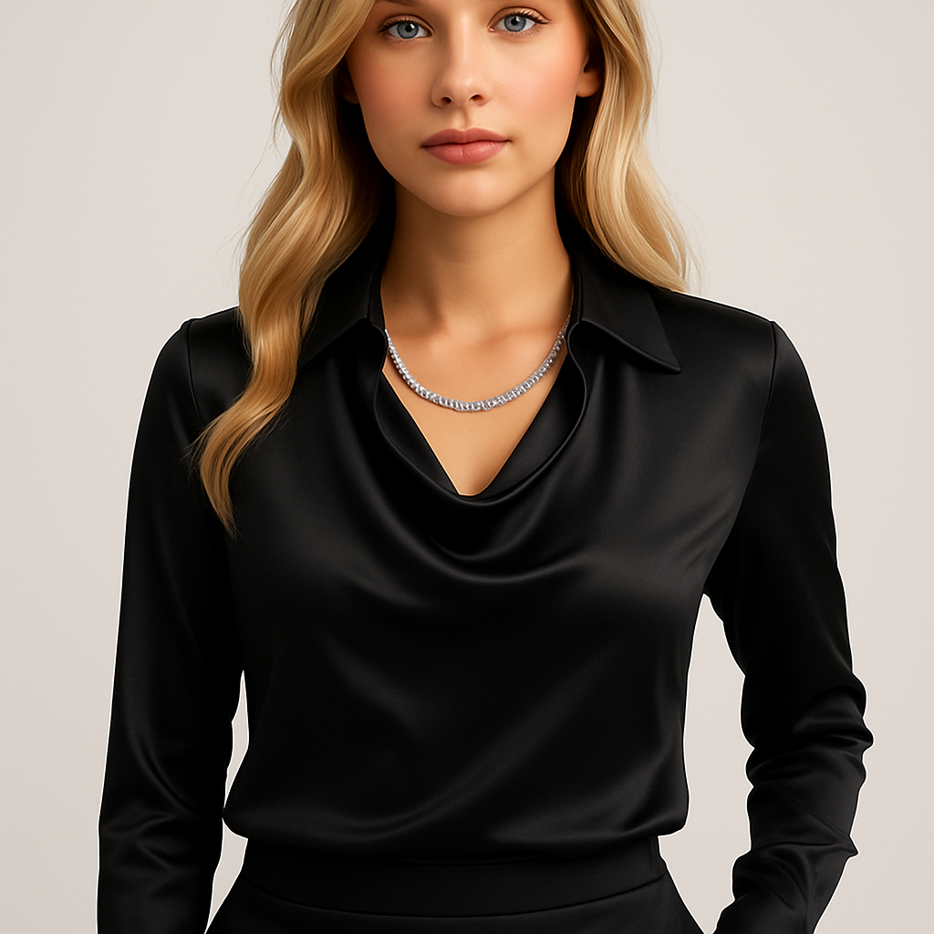 Relaxed Fit Draped Blouse