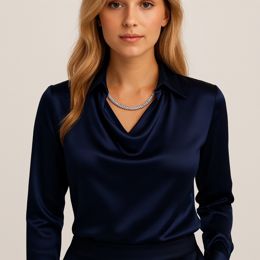 Relaxed Fit Draped Blouse