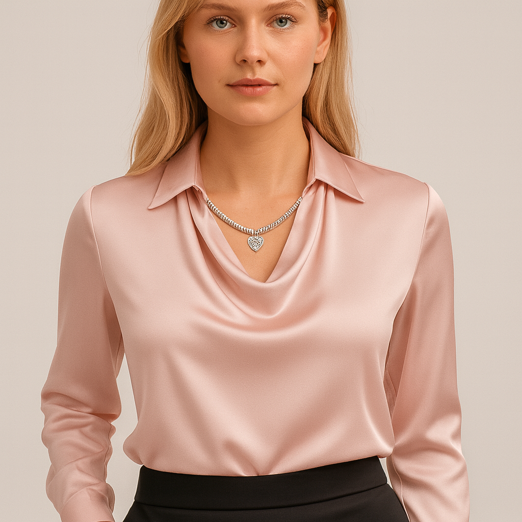 Relaxed Fit Draped Blouse