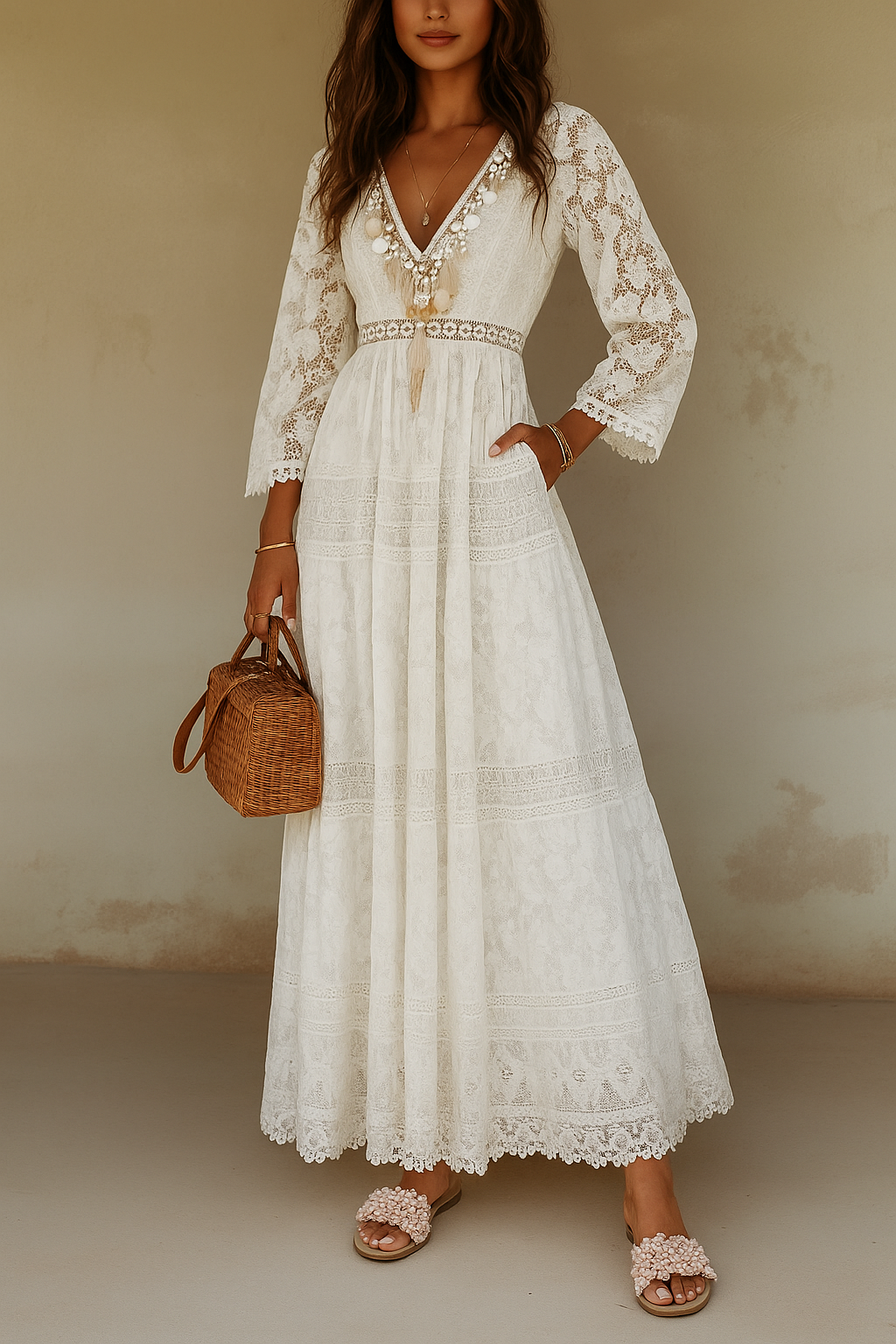 Floral Print Maxi Dress Sleeveless Boho Style