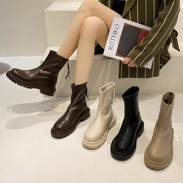 Versatile Chunky Ankle Boots