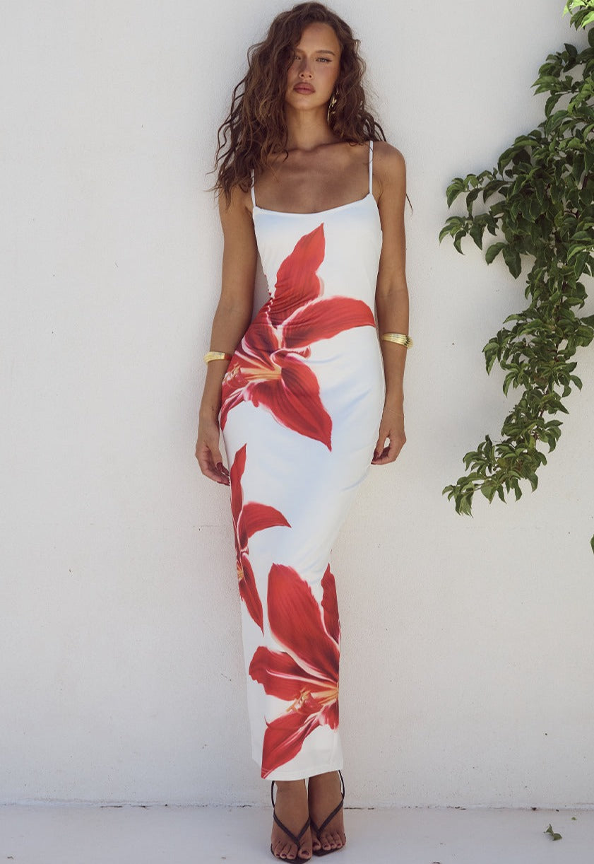 Floral Slip Midi Dress