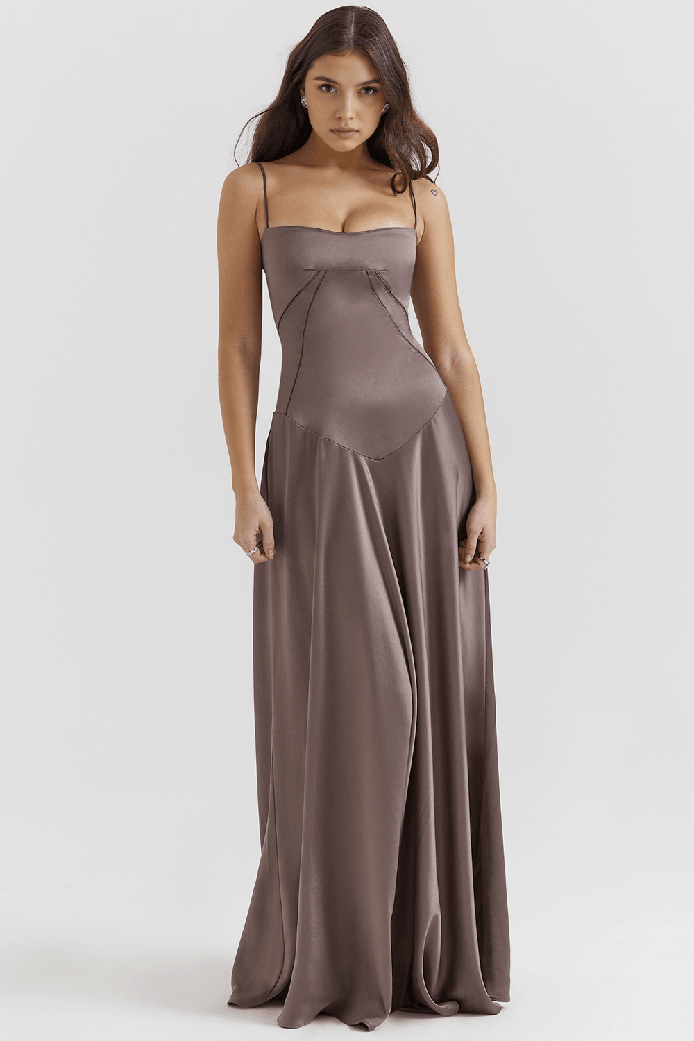 Sleeveless Bustier Maxi Dress