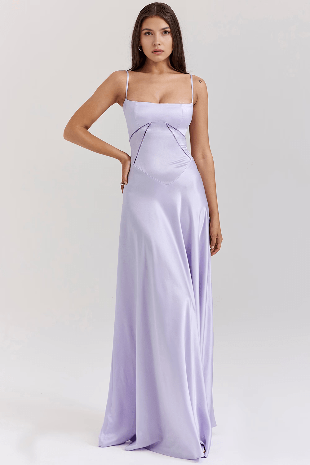 Sleeveless Bustier Maxi Dress