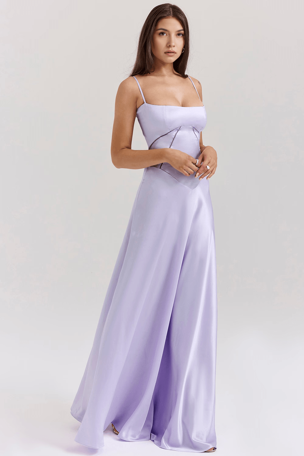 Sleeveless Bustier Maxi Dress