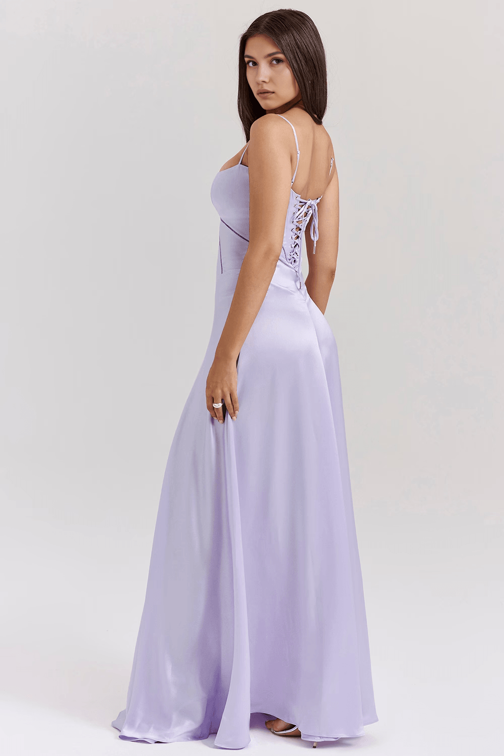 Sleeveless Bustier Maxi Dress