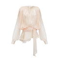 Pleated Long-Sleeve Playsuit