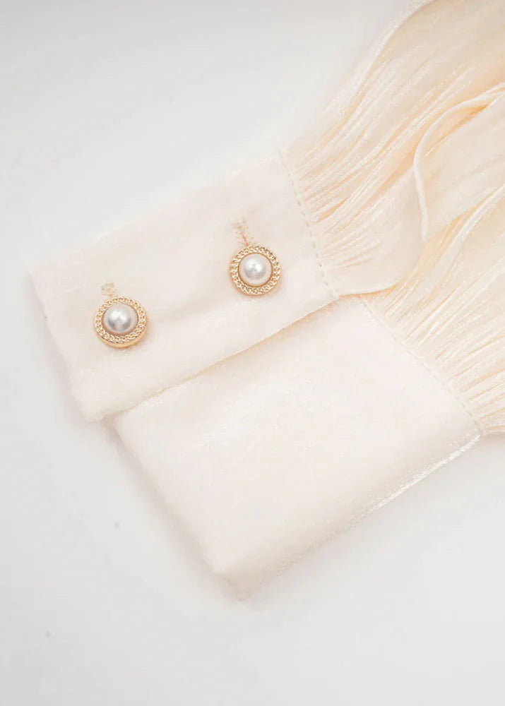 Pleated Shimmer Mini Dress
