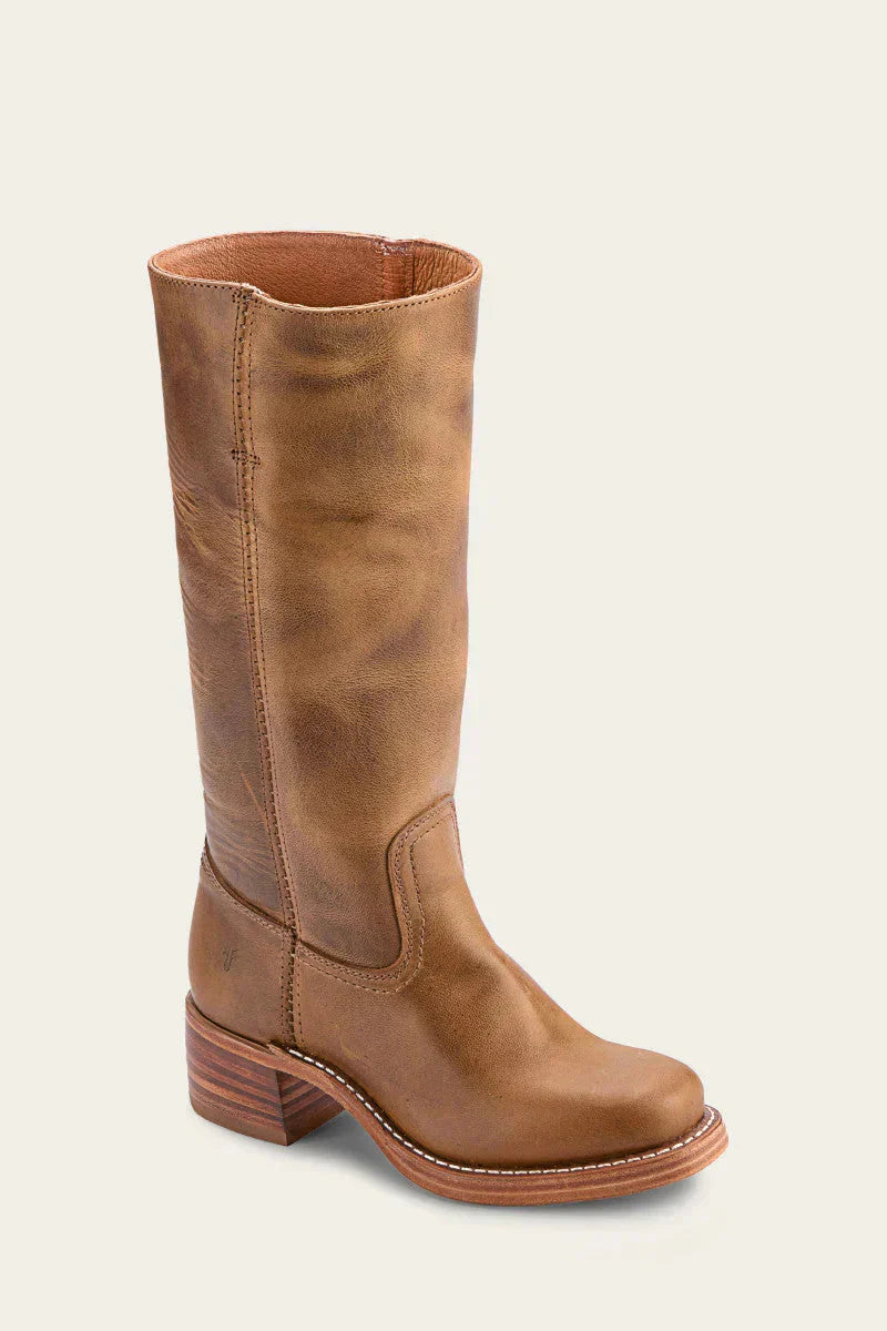 Block Heel Knee High Boots
