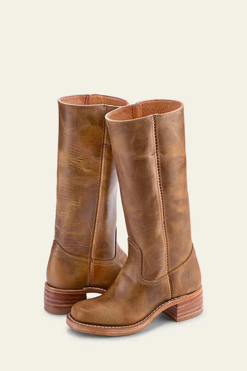 Block Heel Knee High Boots