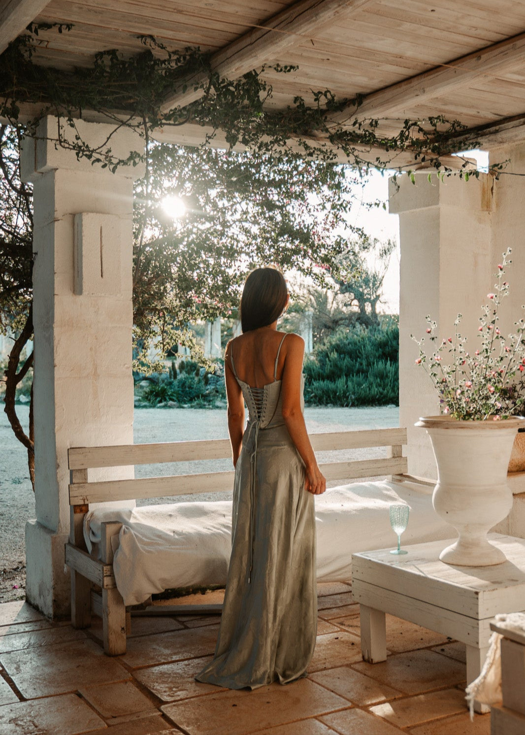 Pistachio Floral Maxi Dress