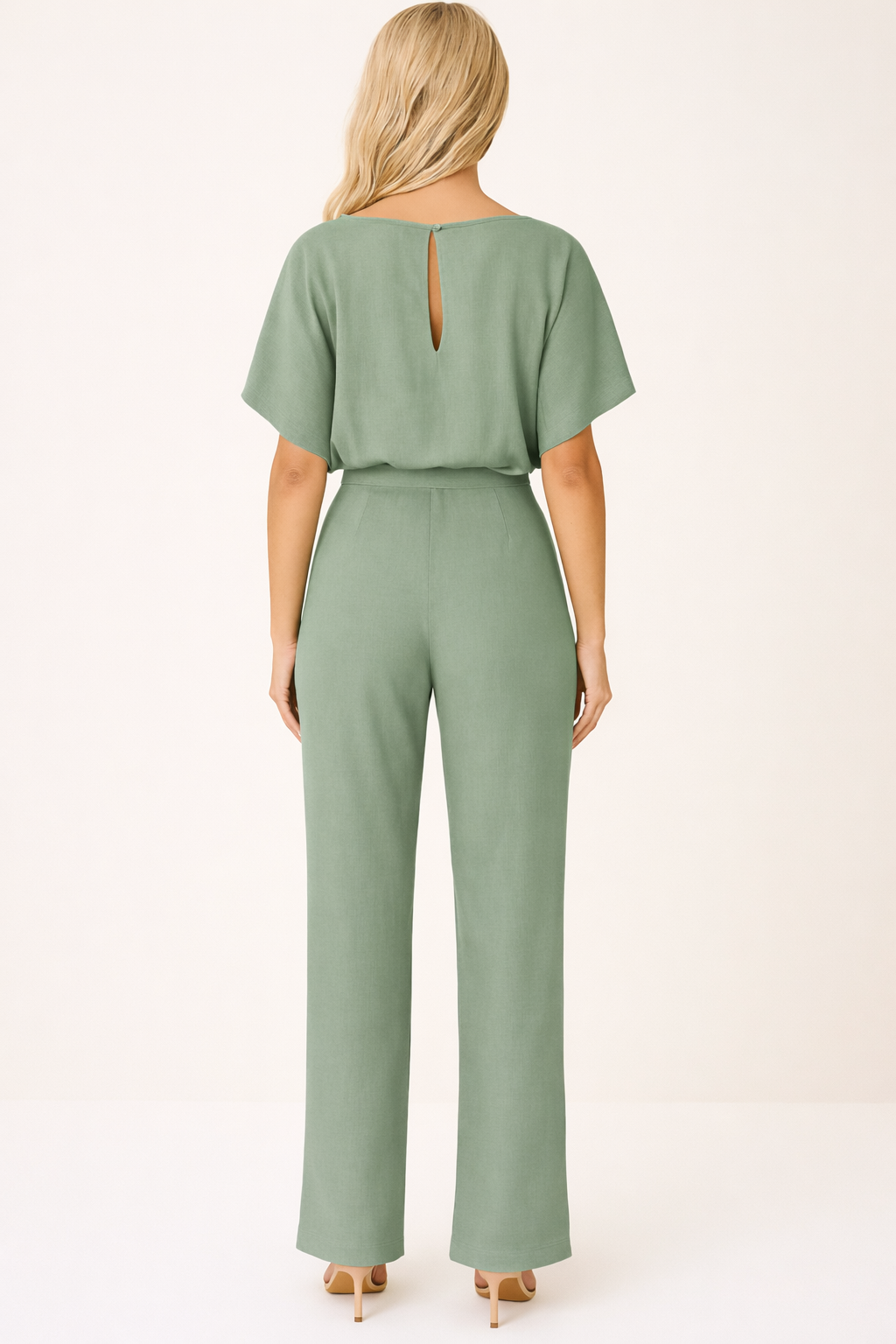 Tailored Tie-Waist Jumpsuit